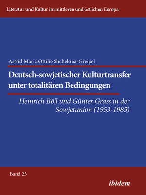 cover image of Deutsch-sowjetischer Kulturtransfer unter totalitären Bedingungen